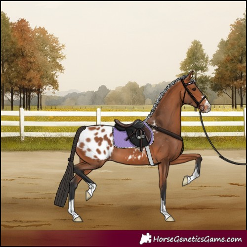 Horse Color:Bay Appaloosa 