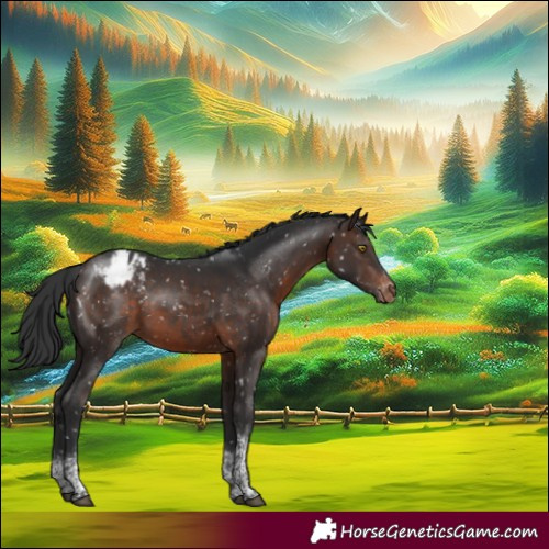 Horse Color:Brown Tobiano Appaloosa 
