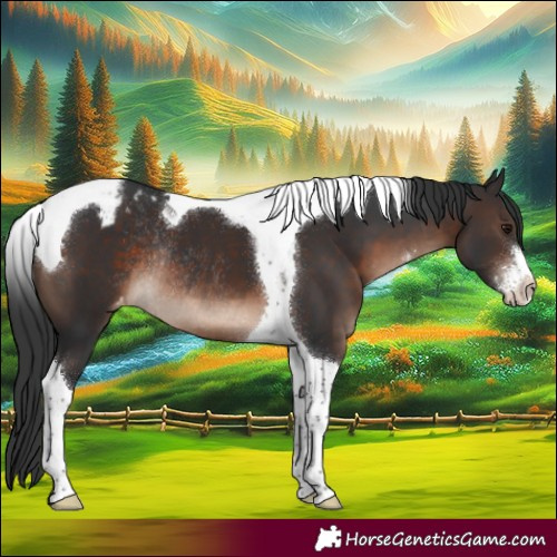 Horse Color:Brown Mushroom Sabino Tobiano Appaloosa Rabicano 