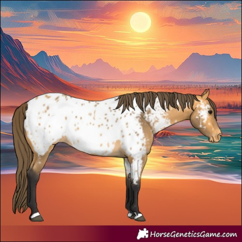 Horse Color:Buckskin Near Leopard