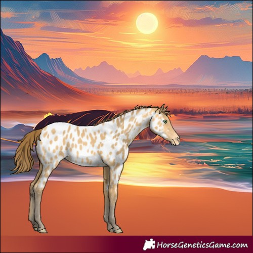Horse Color:Amber Cream Champagne Appaloosa 