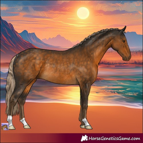 Horse Color:Chocolate Palomino Rabicano 