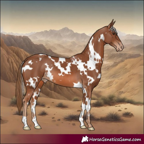Horse Color:White Spotted Chestnut Appaloosa 
