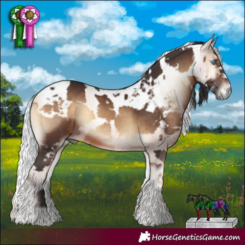 Horse Color:Brown Onyx Harlequin Merle 