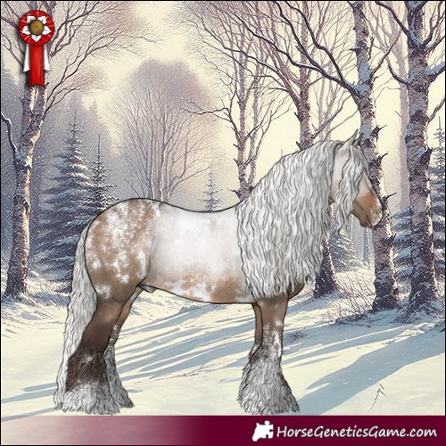 Horse Color:Powder White White Spotted Silver Brown Dun Rabicano 
