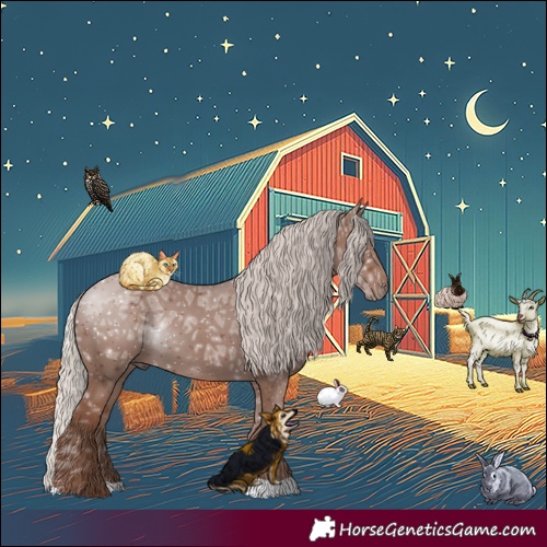 Horse Color:Silver Black Ice 