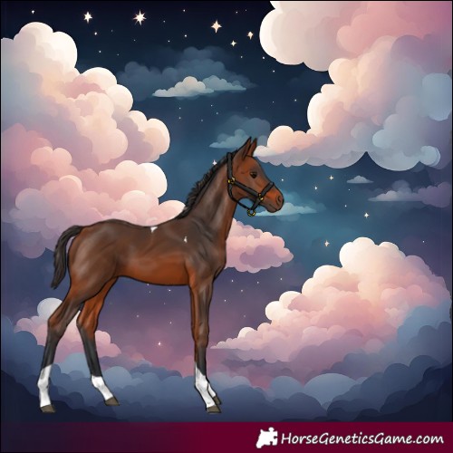 Horse Color:Bay Tobiano 