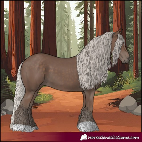 Horse Color:Silver Black 