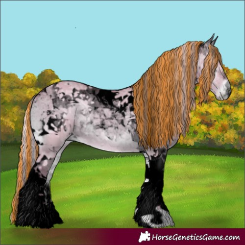 Horse Color:Void Painted Watercolor Silver Bay Ice Onyx Tobiano 