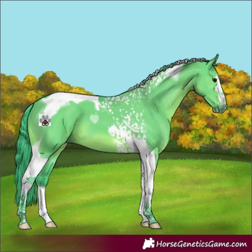 Horse Color:Watercolor Smoky Grullo Tobiano