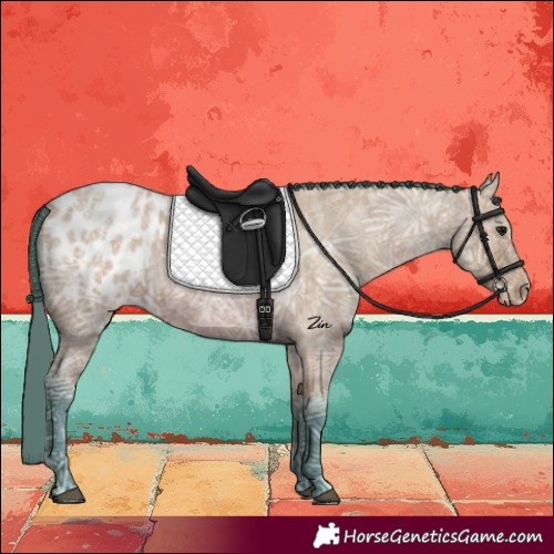 Horse Color:Watercolor Bay Ice Roan Blanket