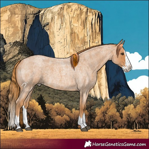 Horse Color:Red Roan Splash 