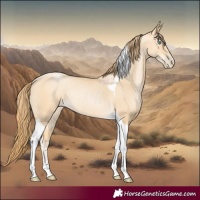 Horse Color:Buckskin Pearl Tobiano Rabicano 