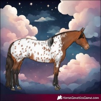 Horse Color:Bay Near Leopard