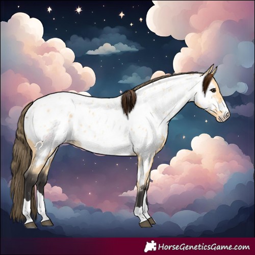 Horse Color:Buckskin Near Leopard 