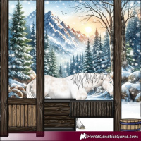 Horse Color:Cremello Ice Mushroom Tobiano Frame Rabicano
