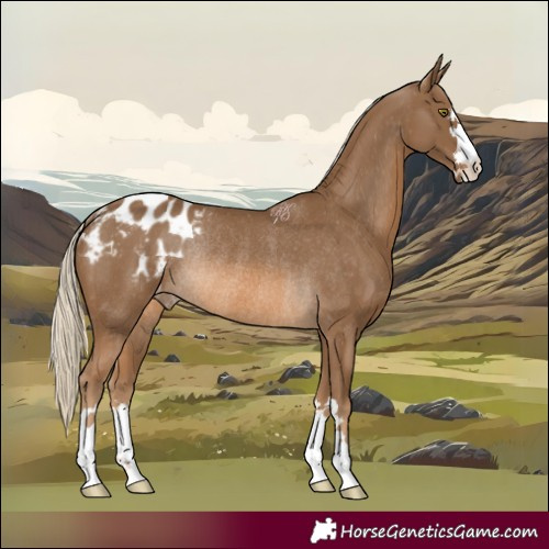 Horse Color:Chocolate Palomino Appaloosa Rabicano 