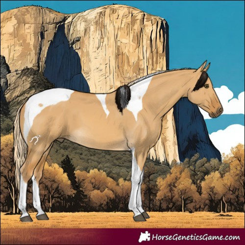 Horse Color:Palomino Dun Tobiano 