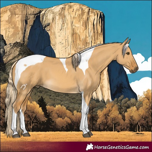 Horse Color:Palomino Dun Tobiano 