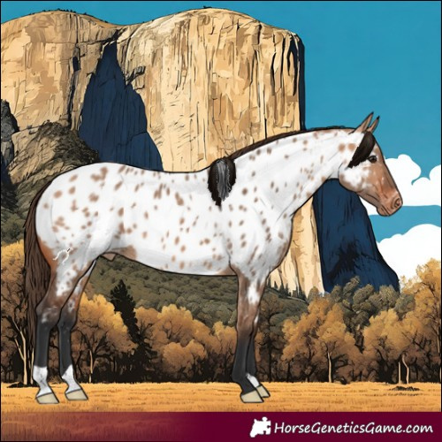 Horse Color:Bay Dun Appaloosa