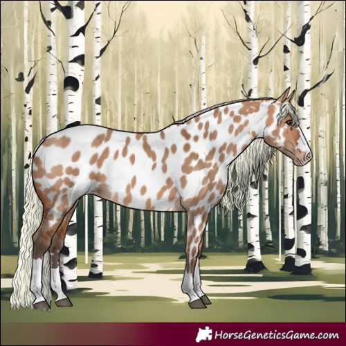 Horse Color:Silver Brown Dun Appaloosa 