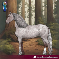 Horse Color:Chocolate Silver Smoky Blue Chinchilla Roan