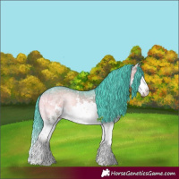 Horse Color:Watercolor White Spotted Chocolate Brown Ice Onyx Mushroom Splash 