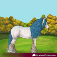 Horse Color:Watercolor Bay Ice Roan Onyx Mushroom Sabino Brindle 