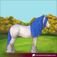 Horse Color:Watercolor Bay Ice Onyx Mushroom Sabino 