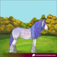 Horse Color:Painted Watercolor White Spotted Brown Ice Onyx Splash Tobiano Brindle