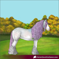 Horse Color:Painted Watercolor White Spotted Silver Brown Ice Onyx Splash