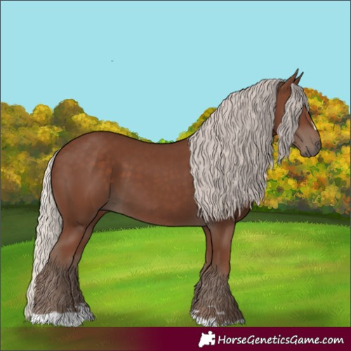 Horse Color:Silver Black 