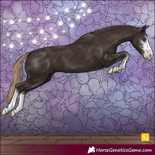 Horse Color:Liver Chestnut Sabino Varnish 