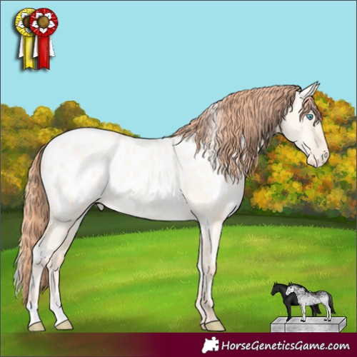 Horse Color:White Spotted Sable Cream Champagne Pearl Dun Appaloosa 