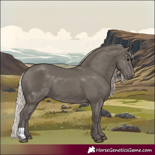Horse Color:Silver Black