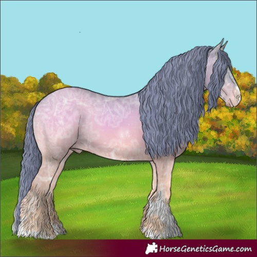 Horse Color:Watercolor Blue Onyx Ice Sabino