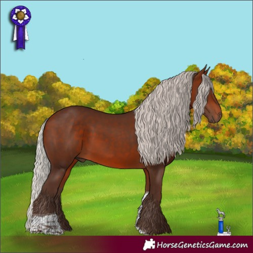 Horse Color:Silver Bay Tobiano 