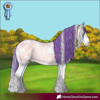 Horse Color:Watercolor White Spotted Sable Cream Champagne Ice Onyx Splash