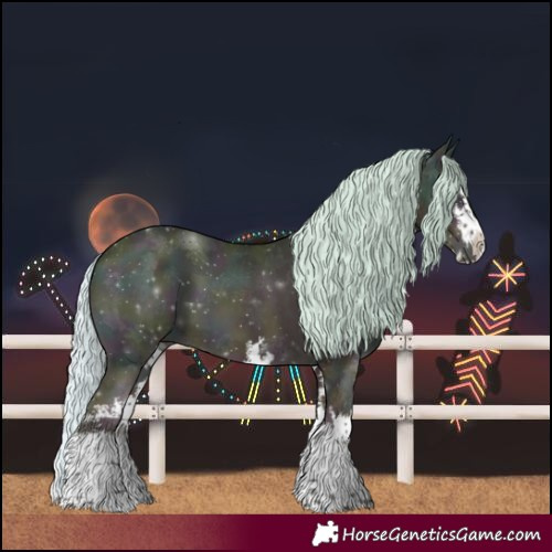 Horse Color:Watercolor White Spotted Midnight Silver Classic Champagne Ice Onyx 