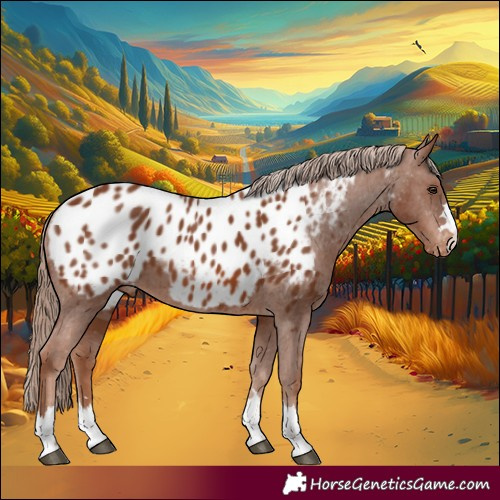 Horse Color:Chestnut Near Leopard 