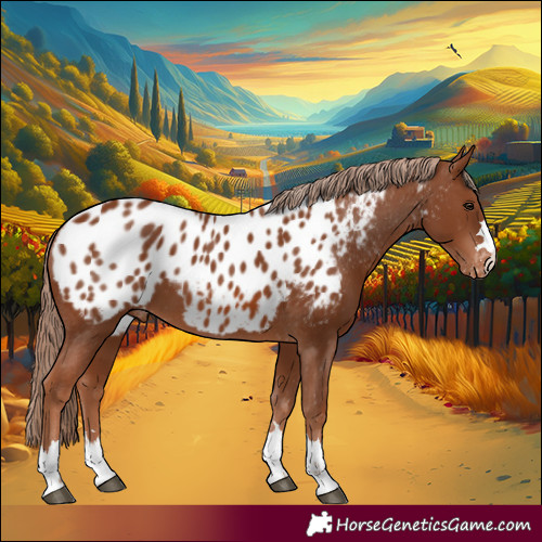 Horse Color:Chestnut Appaloosa 