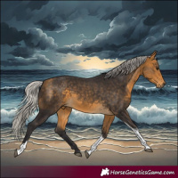 Horse Color:Silver Buckskin Tobiano