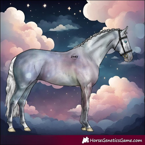 Horse Color:Silver Smoky Creme Dun 