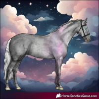 Horse Color:Silver Smoky Creme Dun 