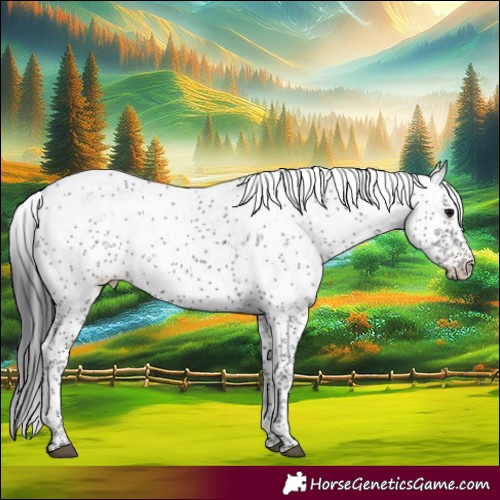 Horse Color:Black Sabino Appaloosa Rabicano 