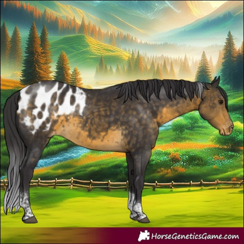 Horse Color:Buckskin Sabino Tobiano Appaloosa Rabicano 
