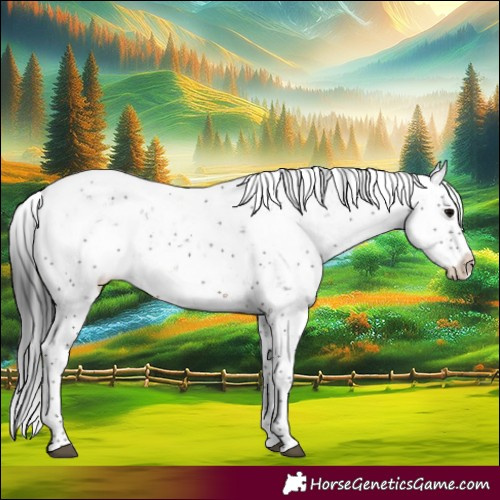 Horse Color:Brown Sabino Rabicano