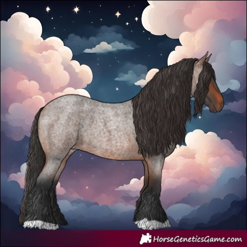 Horse Color:Brown Roan 