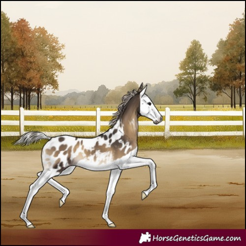 Horse Color:Gray Silver Blue Onyx Splash Appaloosa 