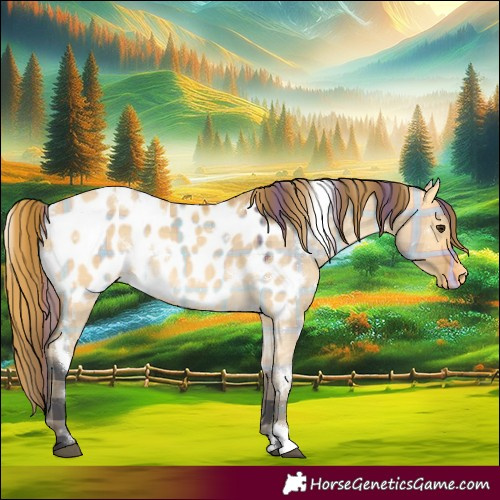 Horse Color:Plaid  White Spotted Buckskin Dun Appaloosa 